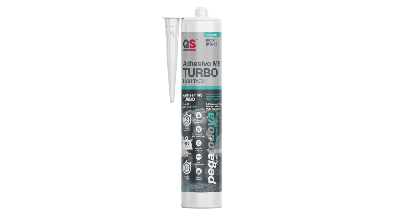 Adhesivo MS  Turbo High Tack QS EMAX MS-55 (ADHESIVO ULTRA FUERTE)