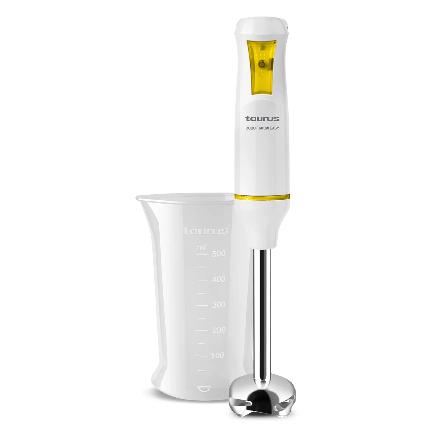 BATIDORA DE VARILLAS CON VASO TAURUS EASY INOX 750W
