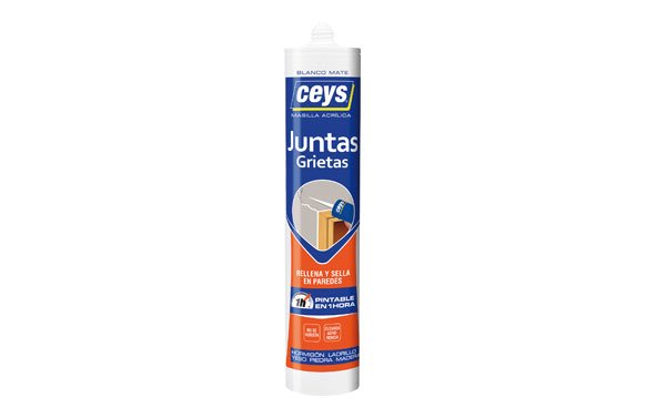 SELLADOR ACRILICO JUNTAS Y GRIETAS 280 ML BLANCO